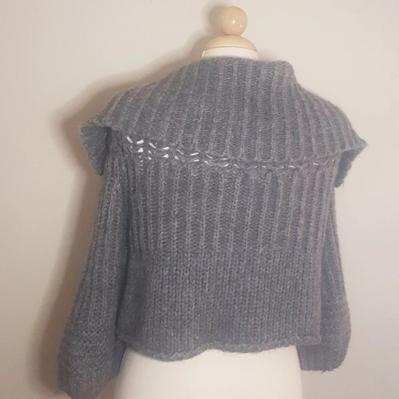 V8ntage Hugo Boss mohair blend Dbl breasted  baby doll style cardigan - Picture 6 of 11